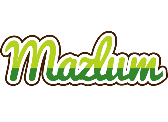 Mazlum golfing logo