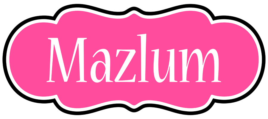 Mazlum invitation logo