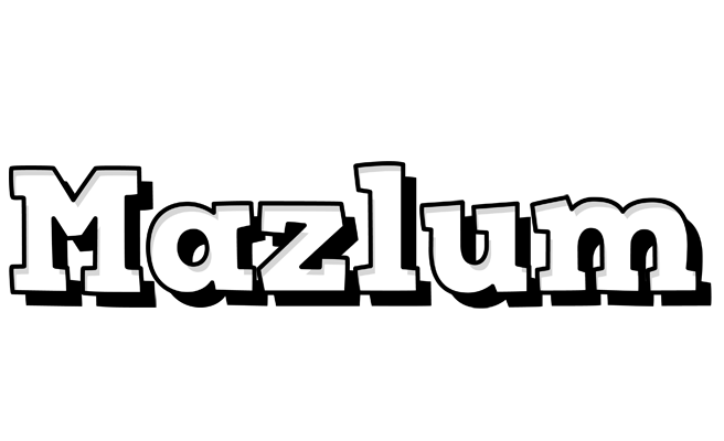 Mazlum snowing logo