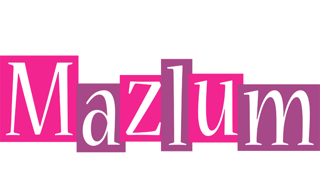 Mazlum whine logo