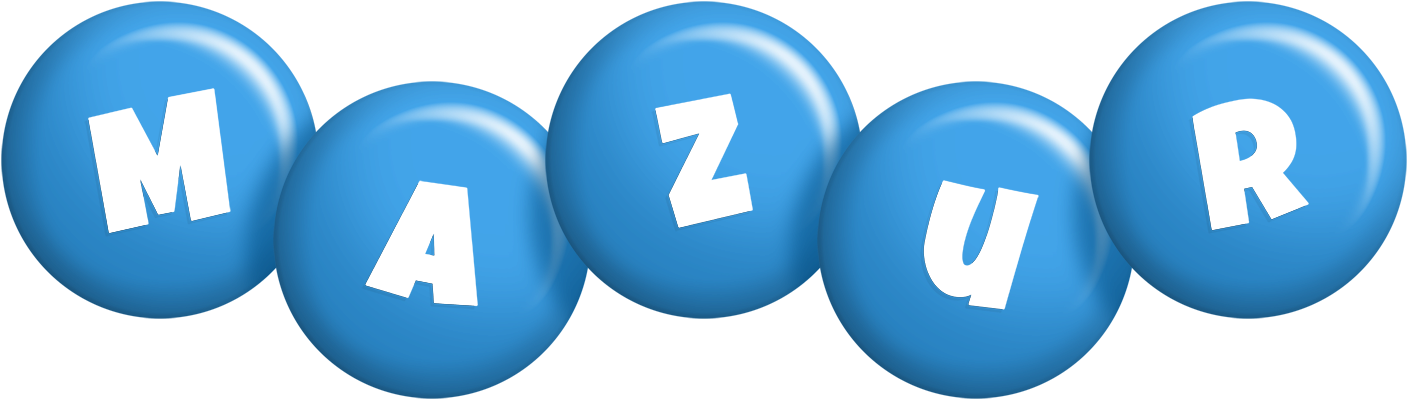 Mazur candy-blue logo