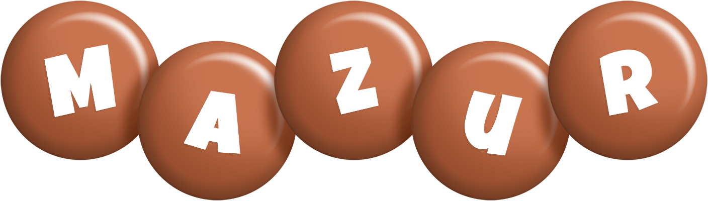 Mazur candy-brown logo