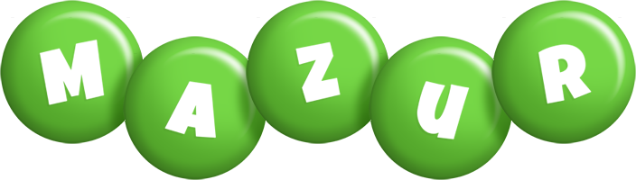 Mazur candy-green logo