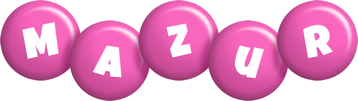 Mazur candy-pink logo