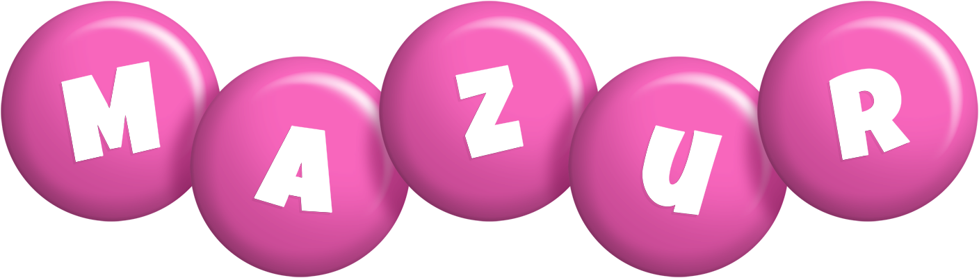 Mazur candy-pink logo