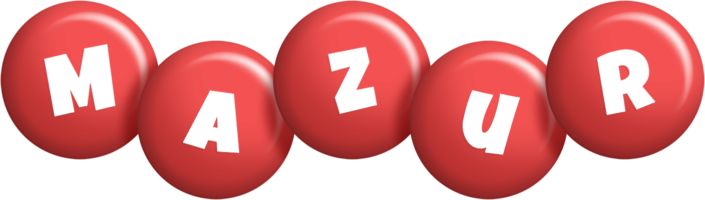 Mazur candy-red logo
