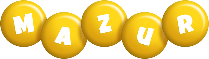 Mazur candy-yellow logo