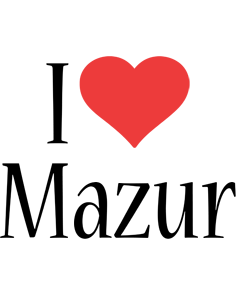 Mazur i-love logo