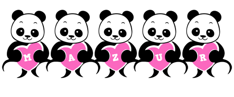 Mazur love-panda logo