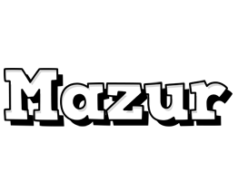 Mazur snowing logo