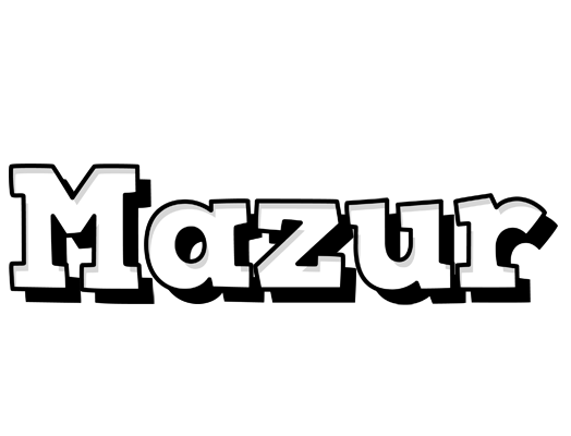 Mazur snowing logo