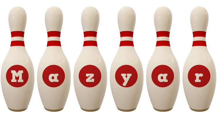 Mazyar bowling-pin logo