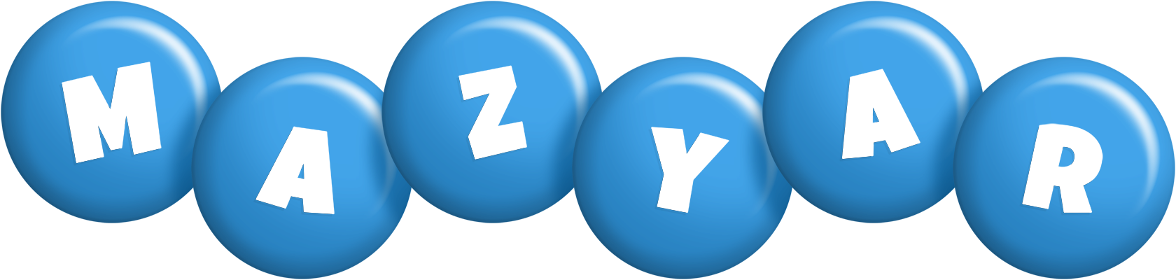 Mazyar candy-blue logo
