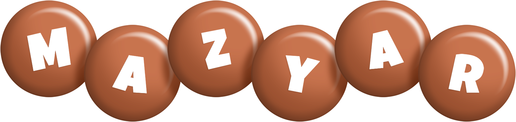 Mazyar candy-brown logo