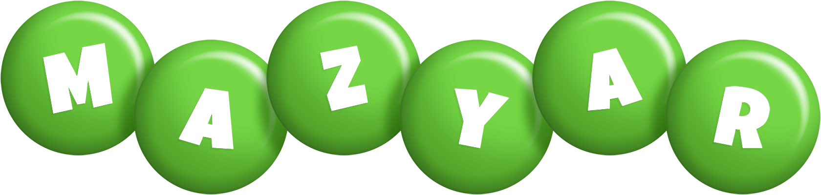 Mazyar candy-green logo