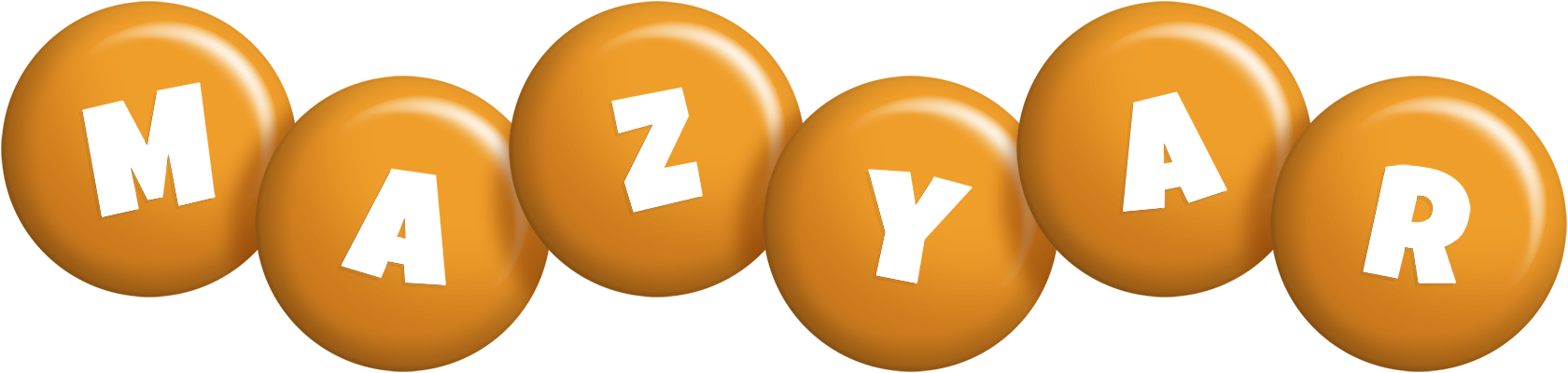 Mazyar candy-orange logo