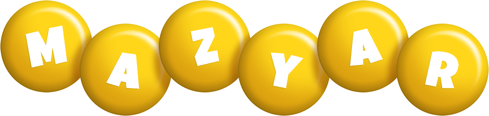 Mazyar candy-yellow logo