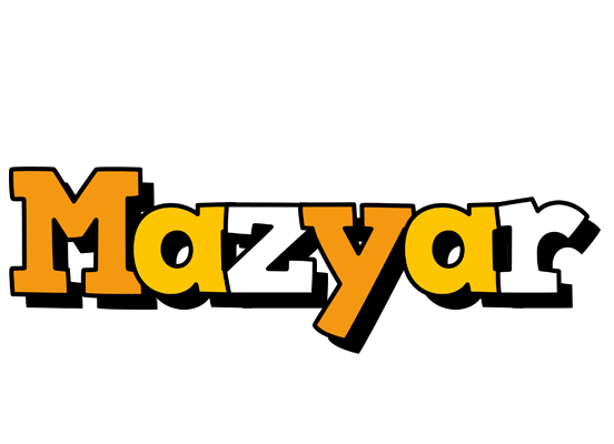 Mazyar cartoon logo