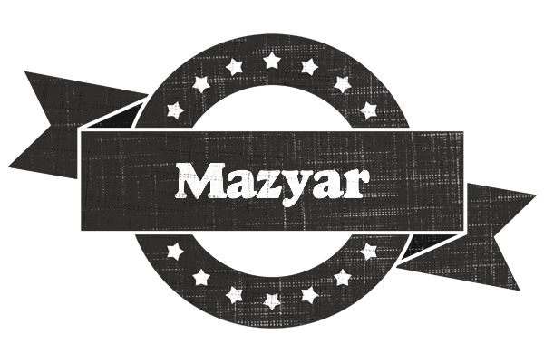 Mazyar grunge logo