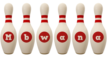 Mbwana bowling-pin logo