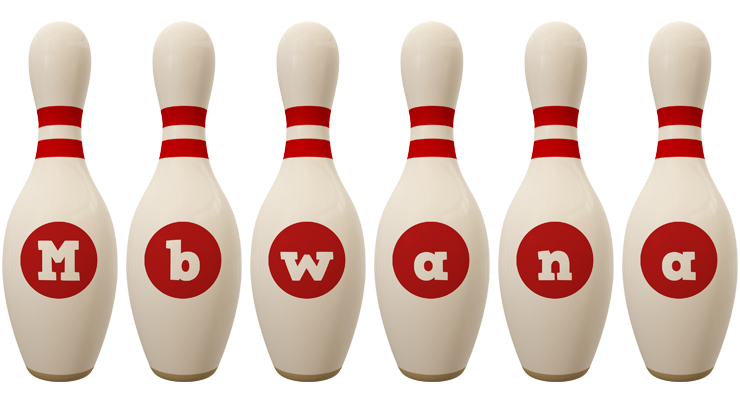 Mbwana bowling-pin logo