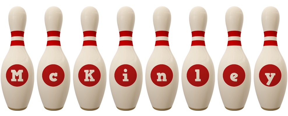 McKinley bowling-pin logo