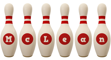 McLean bowling-pin logo