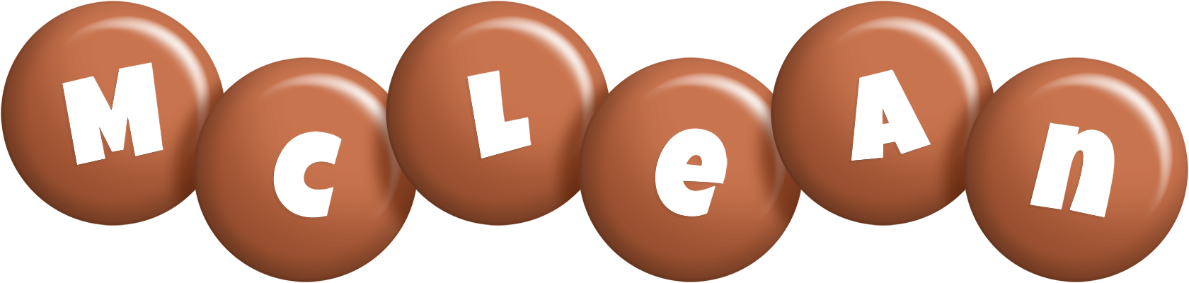 McLean candy-brown logo