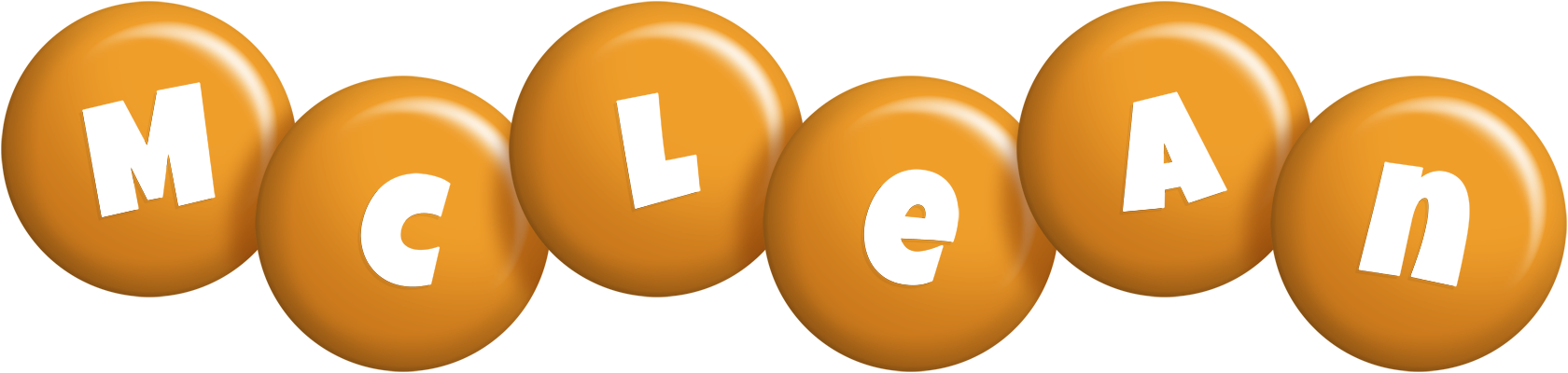 McLean candy-orange logo