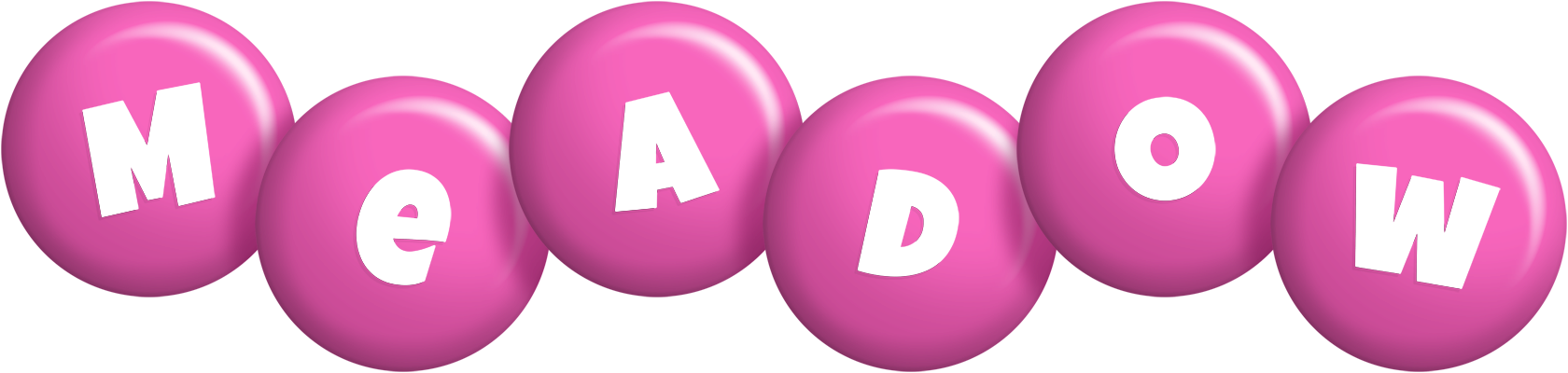 Meadow candy-pink logo
