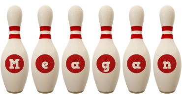 Meagan bowling-pin logo