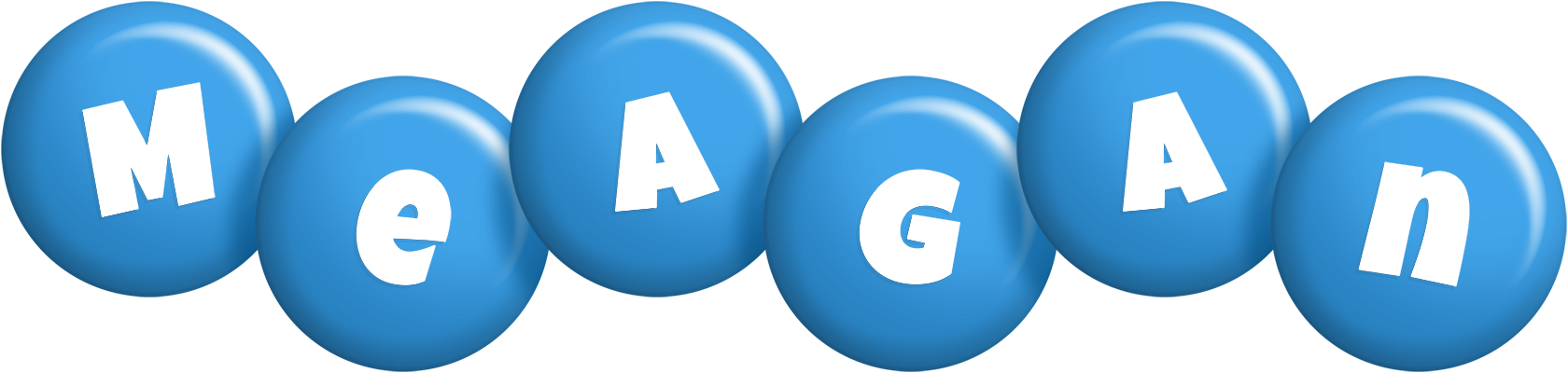 Meagan candy-blue logo