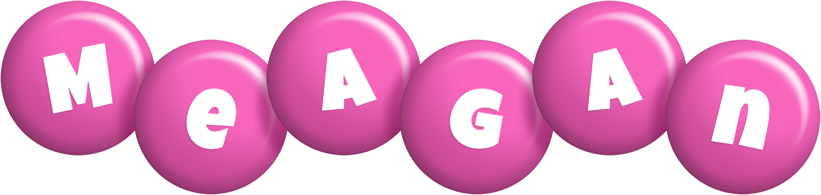 Meagan candy-pink logo