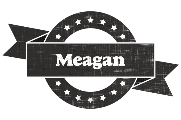 Meagan grunge logo