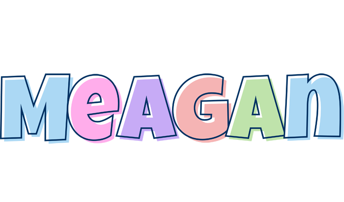 Meagan pastel logo