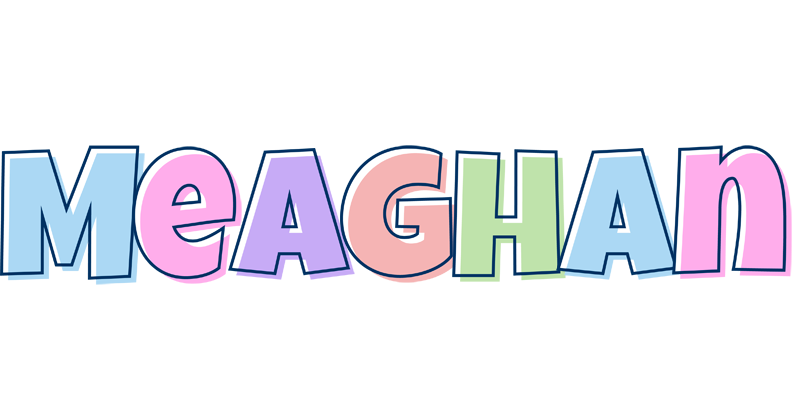 Meaghan pastel logo