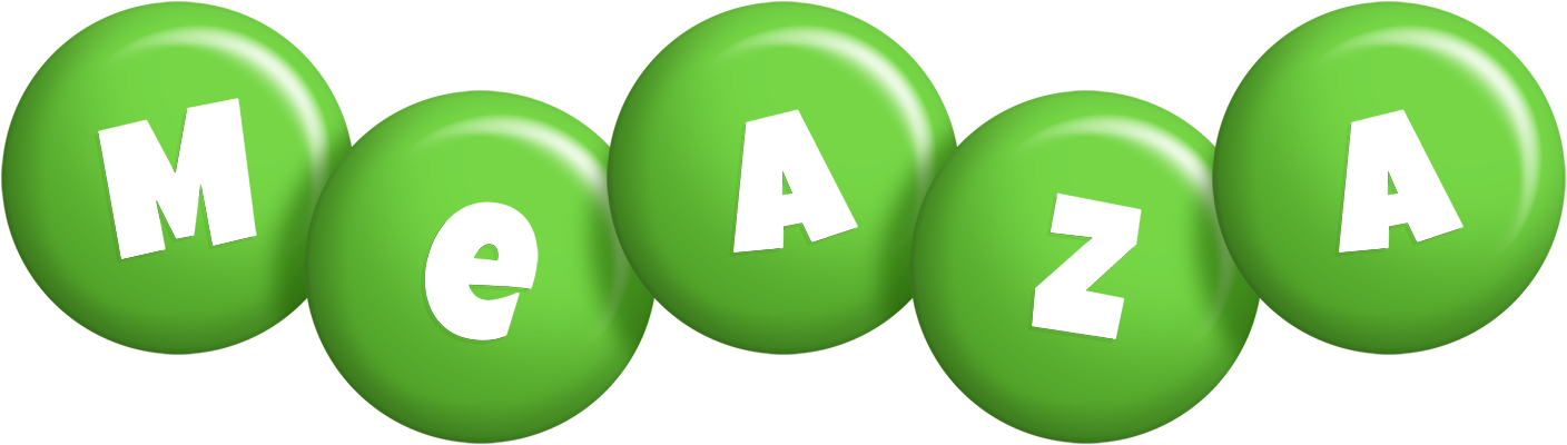 Meaza candy-green logo