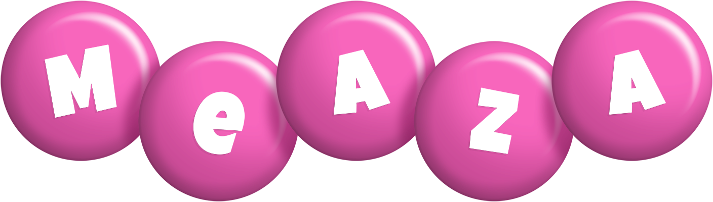 Meaza candy-pink logo