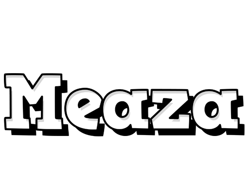 Meaza snowing logo