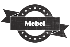 Mebel grunge logo