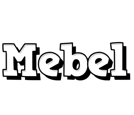 Mebel snowing logo