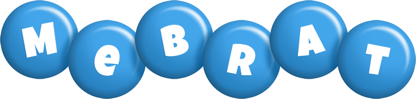 Mebrat candy-blue logo