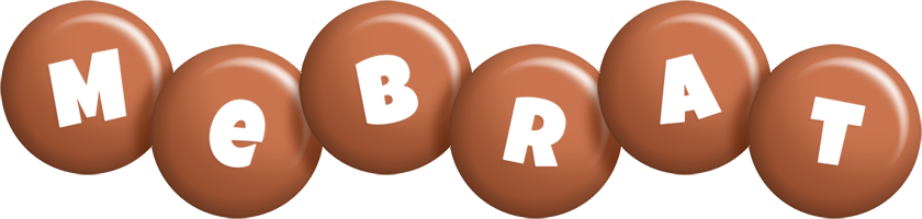 Mebrat candy-brown logo