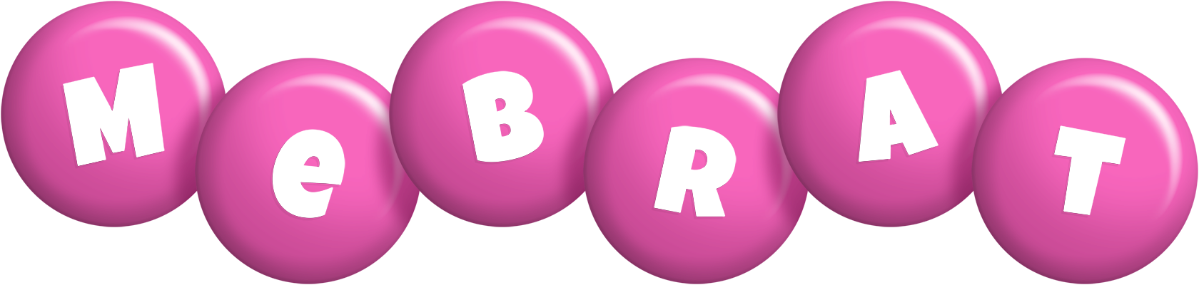 Mebrat candy-pink logo