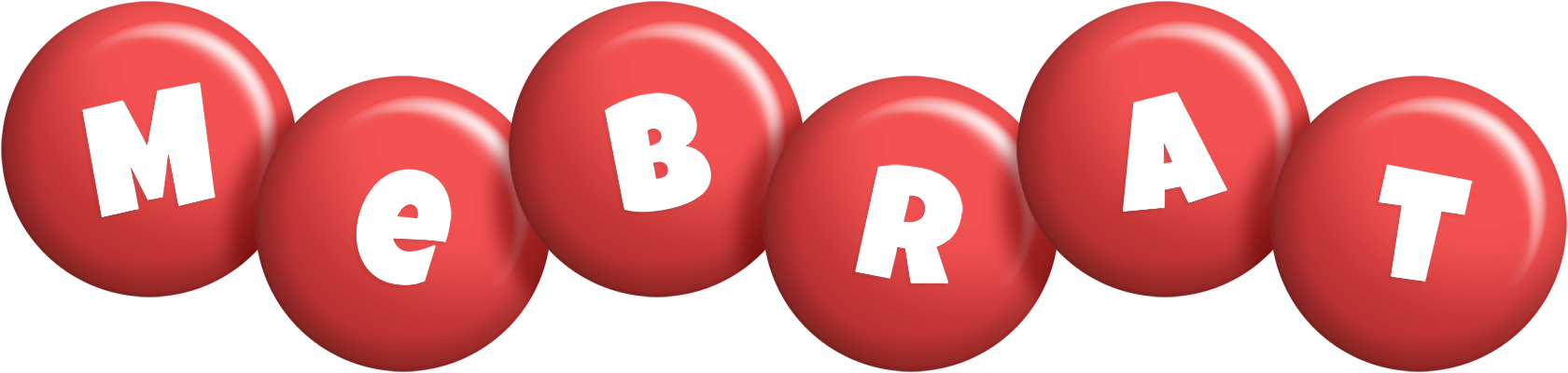 Mebrat candy-red logo