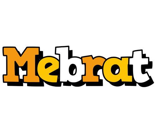 Mebrat cartoon logo