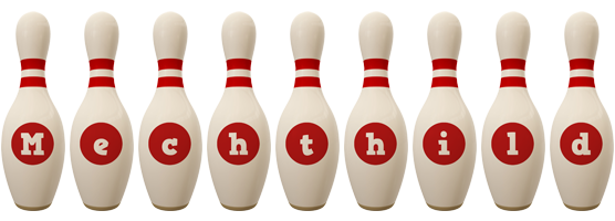 Mechthild bowling-pin logo