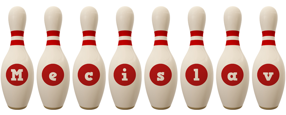 Mecislav bowling-pin logo