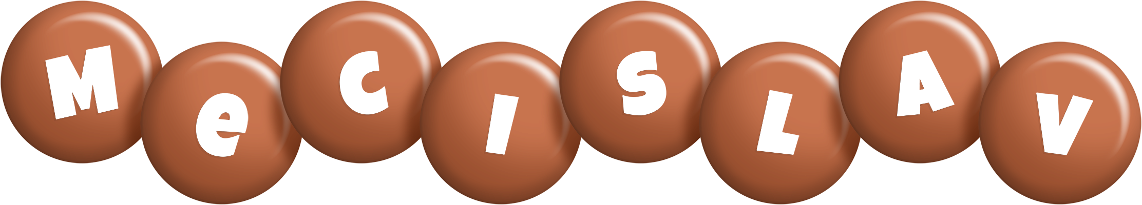 Mecislav candy-brown logo