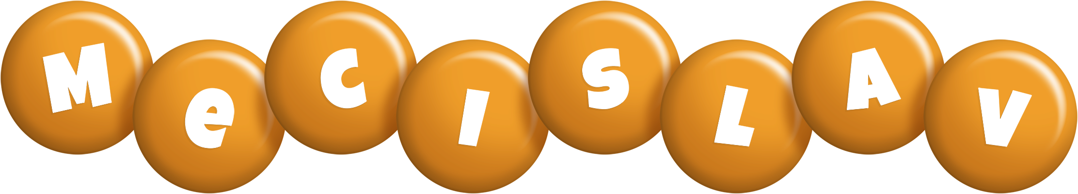 Mecislav candy-orange logo